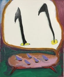 A Hollow For Letter, 2019, 70 x 60 cm, oil on linen