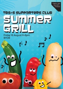Summer Grill Poster Black