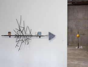 Joanne Reid, 'Residues of The Garden of Eden' 2025. The Complex, Dublin, installation vie. Curated by Mark O’Gorman and Debi Paul. Photo: Kate Bowe O’Brien.