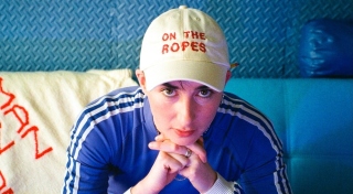 Léann Herlihy wearing their ON THE ROPES cap. Photo: Sadbh O'Brien