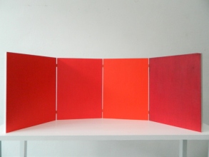 Icon, 2019, oil & pencil on wood, 40x120cm