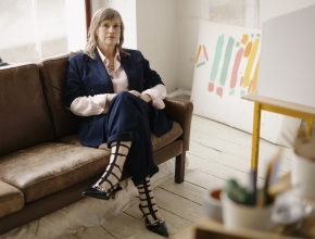 Isabel Nolan In her studio at Temple Bar Gallery + Studios. Photo: Rich Gilligan
