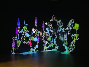 'Listen Liquid' (2020), 3 Channel projection installation, drawing & sound installation. Photography by Darren Ryan. Image courtesy of artist Aideen Barry.