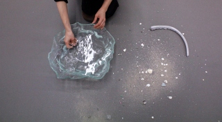 Fanny Gicquel, 'breathing with heels, walking with eyes', process image, 2023. Image courtesy of the artist