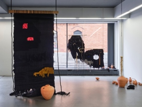 Artwork by Emily Waszak. Installation view, Faigh Amach, Temple Bar Gallery + Studios, 2025. Photo: Ros Kavanagh.