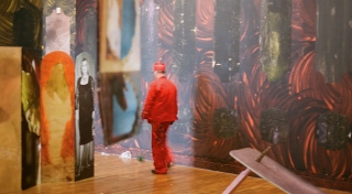 Austin Hearne, Performance as part of 'Requiem for Raymo' at RHA Gallery January 2023. Photo: Brian Teeling