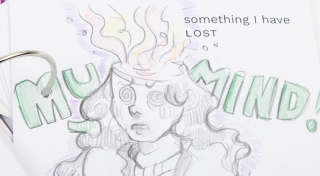 'Lost and Found: NIVAL’s NCAD Open Day Collaborative Artist Book', 2024. Photograph by Clare Lymer. Artists Book Collection, National Irish Visual Arts Library (NIVAL), NCAD, Dublin.