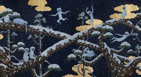 Atsushi Kaga Pine Tres in Snow P1 2