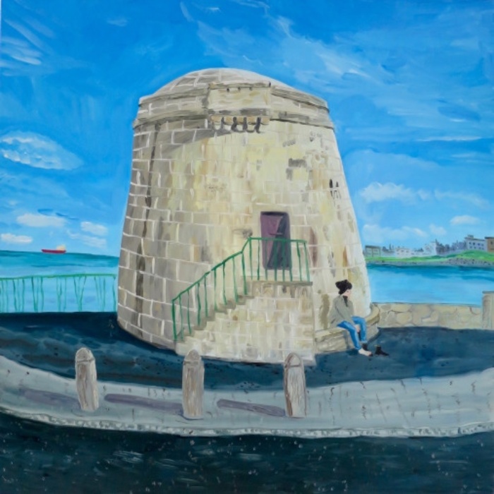 Kathy Tynan
Working through dads pain, 2019, oil on canvas, 80 x 80cm