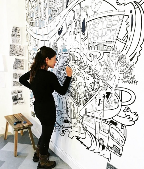 Making Connections Summer School: BIG COLOURING-IN WALL by Holly Pereira

Image: Holly Pereira 2019
