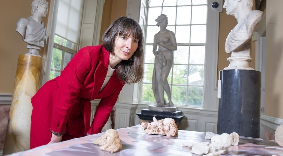 From Practice to Exhibition: Gallery Talk with Marysia Więckiewicz-Carroll

Marysia Więckiewicz-Carroll at 'New Considerations of Familiar Settings', Fingal: Fingal County Council Arts Office Guest at Newbridge House, with work by Alice Rekab, 2021.