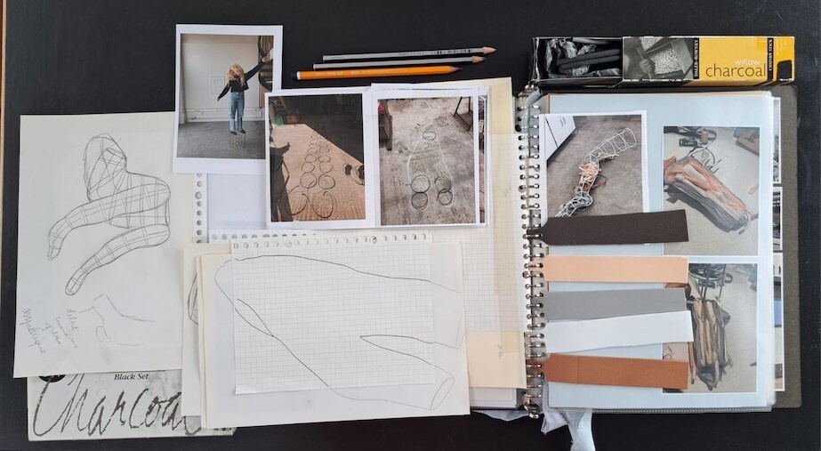 Drawing Session: The line and the loop, seeing through drawing

Fanny Gicquel, 'breathing with heels, walking with eyes', process image. Image courtesy of the artitst.