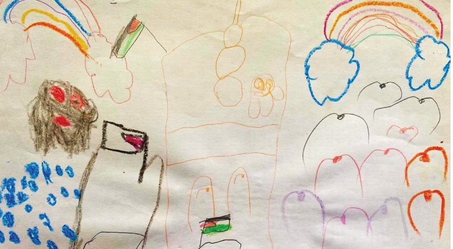 DABF25 | HeART of Gaza

Drawing by Sobhi Al-Zaqzouq, aged five. Courtesy HeArt of Gaza