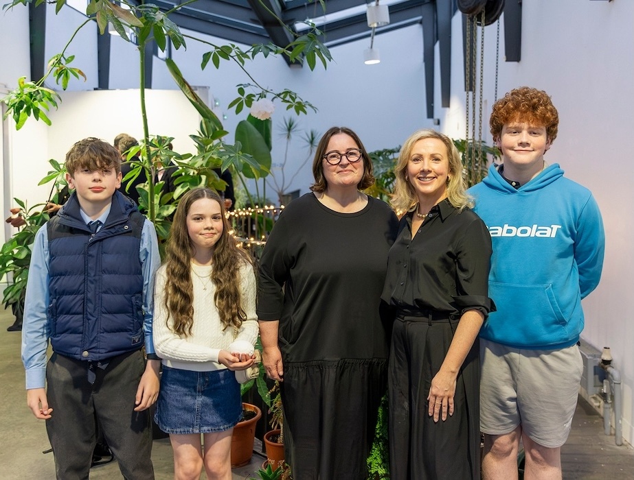Temple Bar Gallery + Studios hosts the Robinson Family and Arthur Cox LLP to honour Joanne Reid, recipient of the Paul Robinson Studio Award 2026

Image: From left to right: Rhys Robinson, Alannah Robinson, artist and 2026 Paul Robinson Award recipient Joanne Reid, Ita O'Sullivan and Pierce Robinson. Photo: Evanna Devine.