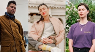 Portraits of Lyndon Barrois Jnr., Elisa Giardina Papa, and Léann Herlihy. Photography from left to right: Addoley Dzegede, Riccardo Banfi, Jordan Hearns
