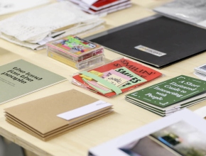 Artist books at Dublin Art Book Fair, 2021. Photography by Louis Haugh.