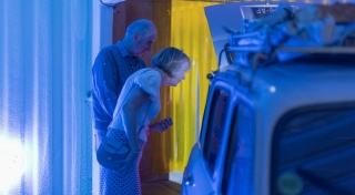 Visitors at Liliane Puthod's 'Beep Beep'. Photography by Maria Maarbjerg.