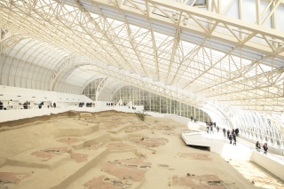 'The Iron Gates', 2023. Research image shot on site at Musej Lepenski Vir, Serbia. Photograph by Tanja Dobrjak, courtesy of the artist.