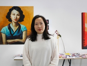 TBG+S Recent Graduate Award 2023 recipient Jialin Long at Temple Bar Gallery + Studios.