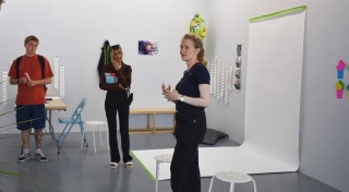 Participants at Art Walk at Temple Bar Gallery + Studios, July 2022.