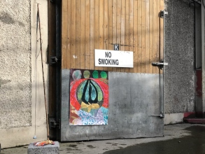 ​​Eleanor McCaughey and Richard Proffitt, What remains of this place 2020. Installation, East Wall, Dublin 3.