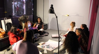 Young Art Writers workshop at Temple Bar Gallery + Studios, 2023.