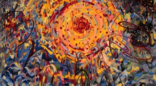 Isabel Nolan, 'When the sky above will not be named', 2021, hand-tufted 100% New Zealand Wool, 12 mm pile. 292 x 538.5cm. Photography by Lee Welch.