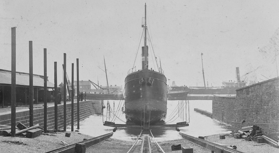 Exhibition Tour: The flow of connections, art and history at Dublin Port

Archival image of graving dock. Courtesy Dublin Port Company.