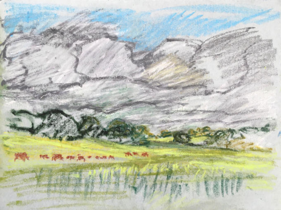 Sean Fingleton

Cattle, Near The Boyne, 2019, Oil pastel on paper, 30 x 40 cm, Courtesy the artist