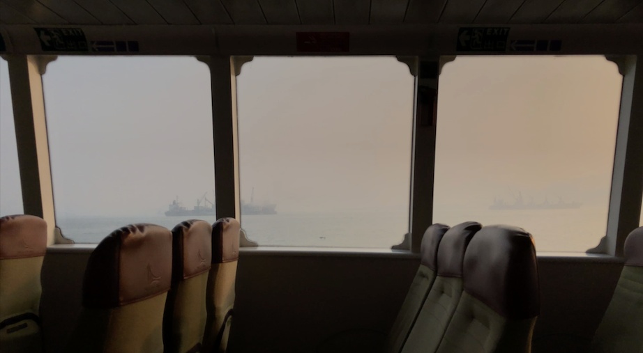 DISSOLUTIONS: 'Longest Way Round, Shortest Way Home' screening event at Dublin Port

Yuri Pattison, Tiffany Sia, 'SEA - SHIPPING - SUN', 2021. Film still. Courtesy the artists