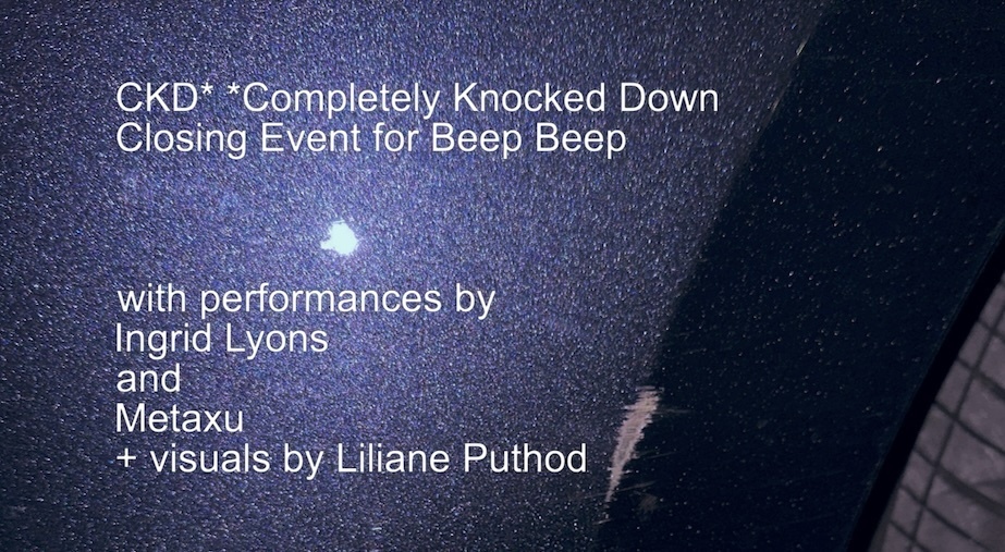 Closing Event: CKD* Completely Knocked Down