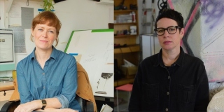 Niamh O' Malley (left) and Eva Rothschild (right)