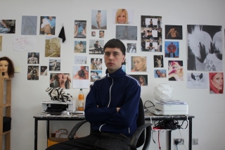 P﻿hoto: Temple Bar Gallery + Studios' Recent Graduate Residency Award 2022 recipient Luke van Gelderen in his studio.