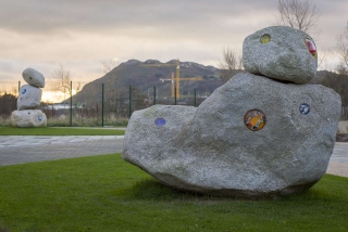 Ruth E Lyons, 'Iontaise iotas', Colaiste Raithin, Bray, Co. Wicklow, 2019. Photo Louis Haugh