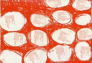 Image: Allan Kaprow, 18 Happenings in 6 Parts, 1959. offset print. Reuben Gallery, New York