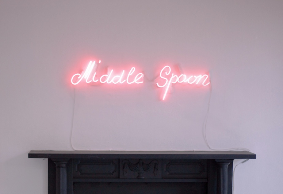 Four artists awarded Project Studios at Temple Bar Gallery + Studios

Eimear Walshe, Middle Spoon (2018) neon light. Photo by Donal Talbot