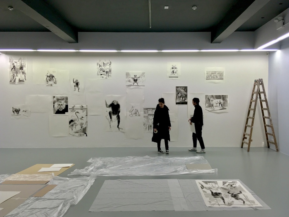 Call for Guest Curators 2022

Mairead Oh'Eocha installing her exhibition at Temple Bar Gallery + Studios with Tanad Aaron, February 2020.